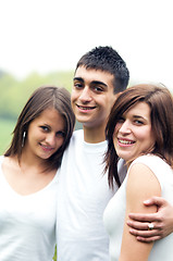 Image showing Young happy friends