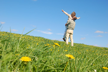 Image showing Couple having fun