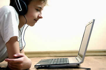 Image showing Boy with notebook