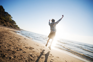 Image showing Happiness in the beach scenery