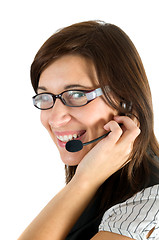 Image showing Friendly customer service agent