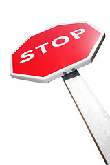 Image showing Isolated Stop Sign