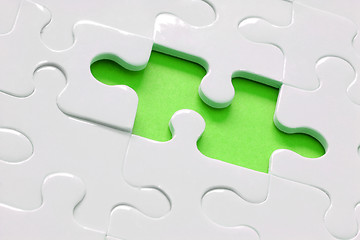 Image showing Lime Green Jigsaw