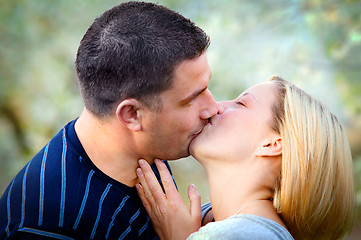 Image showing Love kissing couple