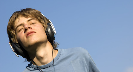 Image showing Listening to the music