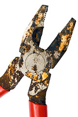 Image showing Corroded Pliers w/ Path (Close View)