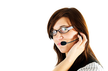 Image showing Friendly customer service agent