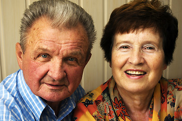 Image showing Happy smiled senior couple