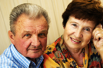 Image showing Happy smiled senior couple