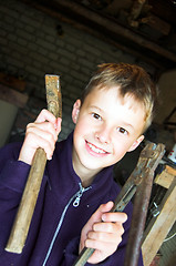 Image showing Young builder