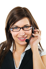 Image showing Friendly customer service agent