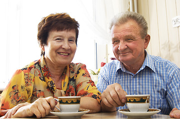 Image showing Happy smiled senior couple