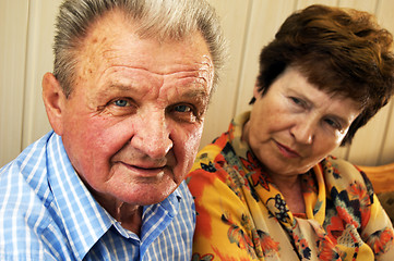 Image showing Emotions between senior couple