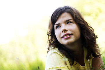 Image showing Pretty girl smiling