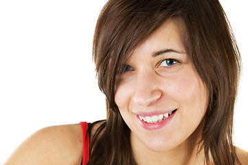 Image showing Young, smiling teenage girl