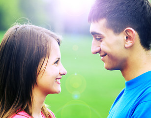 Image showing Young couple in love