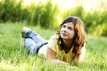 Image showing Pretty girl smiling