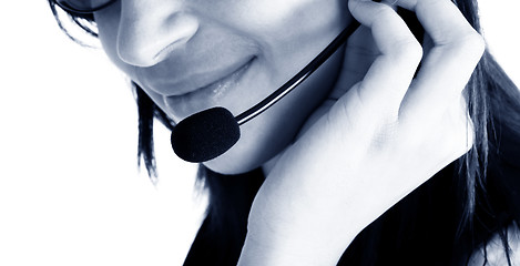 Image showing Friendly customer service agent