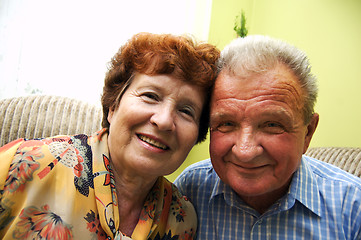 Image showing Happy smiled senior couple