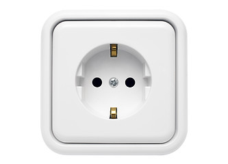 Image showing White Power Outlet w/ Path