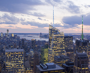 Image showing Tall Skyscrapers with Sky on Background