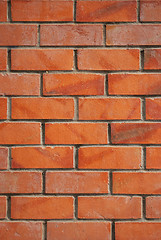 Image showing Red brick wall texture