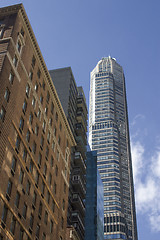 Image showing Upward view of New York City Skyscrapers