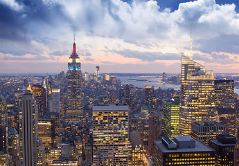 Image showing Amazing view to New York Manhattan - New York City