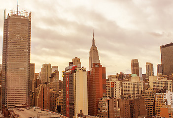 Image showing Aerial view of New York City Skyline