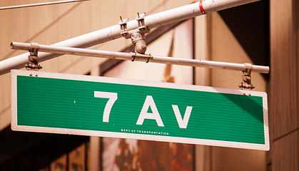 Image showing Classic Street Signs in New York City