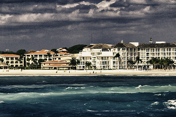 Image showing Beautiful landscape of Playa del Carmen, Mexico