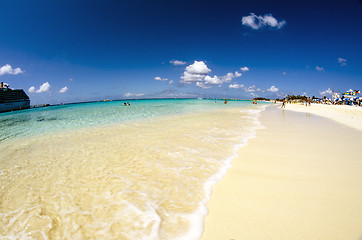 Image showing Colors of a beautiful sandy Beach