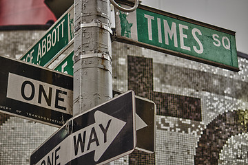 Image showing Classic Street Signs in New York City