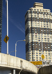 Image showing Winter Colors of Manhattan Skyscrapers 