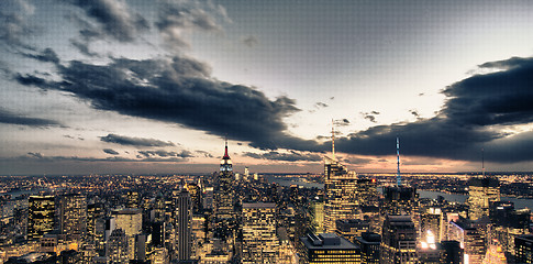 Image showing Urban Skyscrapers in Manhattan, New York City