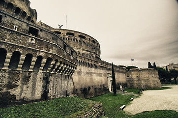 Image showing Castel Santangelo in Winter, Rome