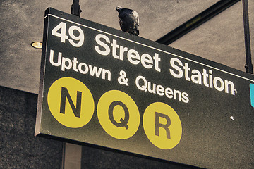 Image showing Classic Street Signs in New York City