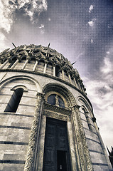 Image showing Romanesque style Baptistery in Pisa, Italy 