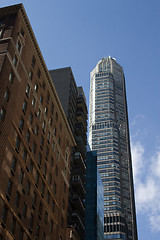 Image showing Upward view of New York City Skyscrapers