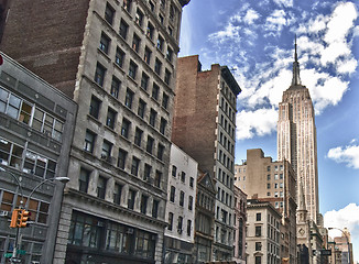 Image showing Street View of the Empire State Building