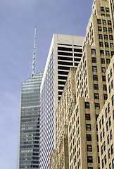 Image showing Winter Colors of Manhattan Skyscrapers 