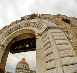 Image showing Architectural detail of Miracle Square in Pisa