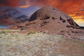 Image showing Colors and Mountains of Australian Outback