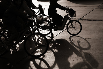 Image showing Biking in bejing