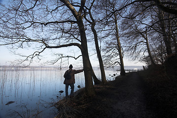 Image showing lake forest