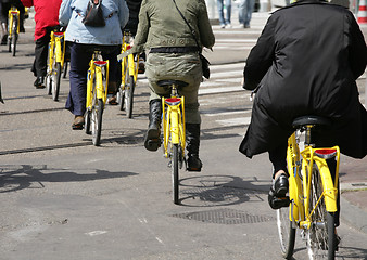 Image showing Bikes in Amsterdam