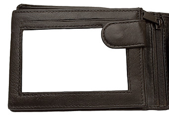 Image showing Leather Wallet Picture Frame w/ Path