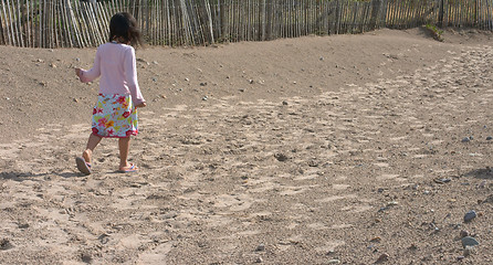 Image showing Child  at the beach