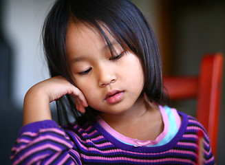 Image showing tired child