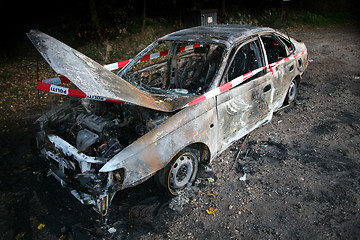 Image showing car fire